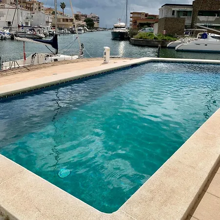 Апартаменты Con Piscina - Magnificas Vistas A Canal - Aire Acondicionado B Росас